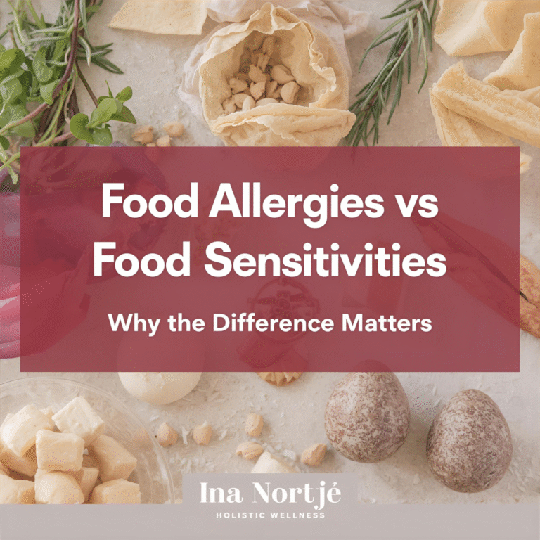 A flat lay of gut-friendly foods illustrating microbiota diversity and immune balance.